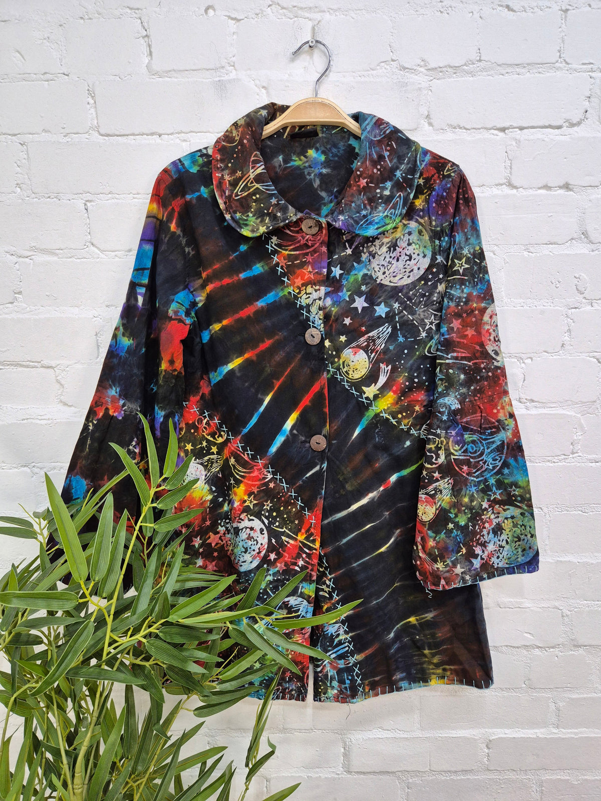 Celestial Tie Dye Long Jacket