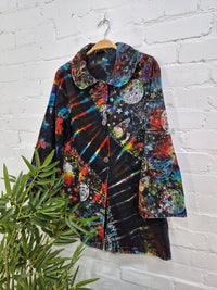 Celestial Tie Dye Long Jacket