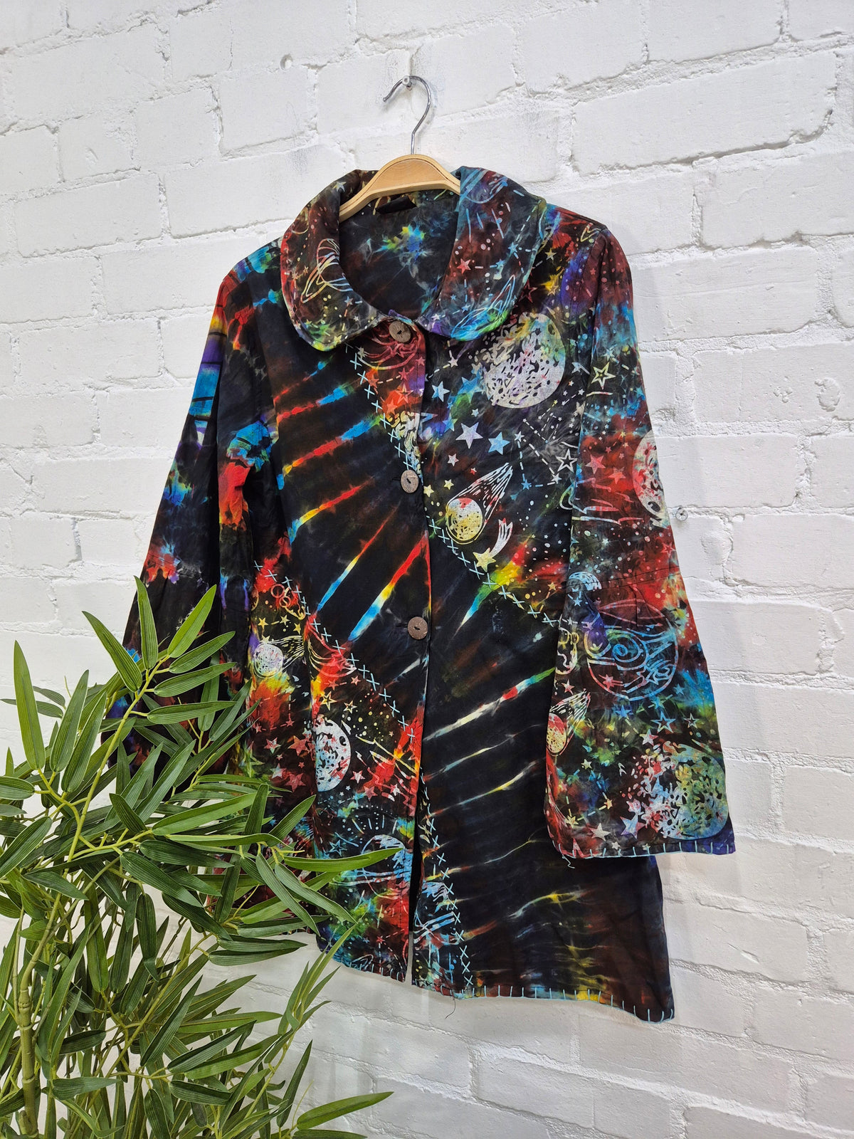 Celestial Tie Dye Long Jacket