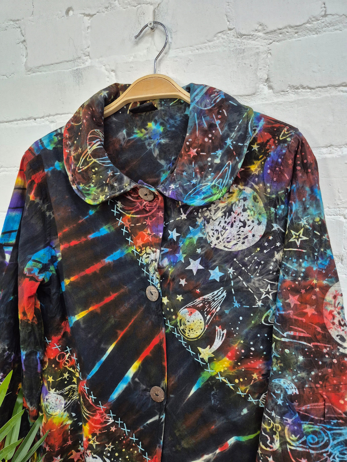 Celestial Tie Dye Long Jacket
