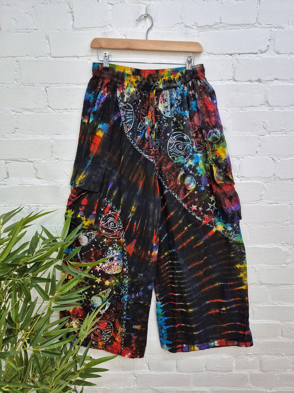 Celestial Tie Dye Wide Leg Trousers