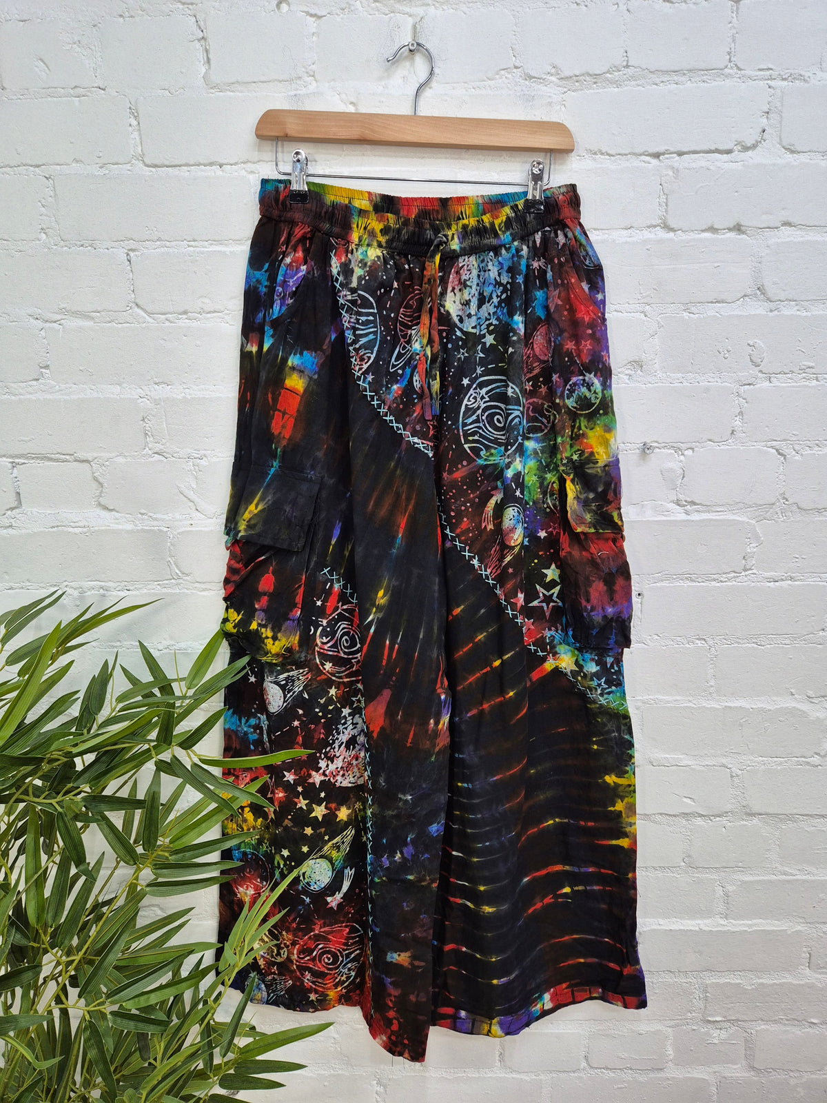 Celestial Tie Dye Wide Leg Trousers