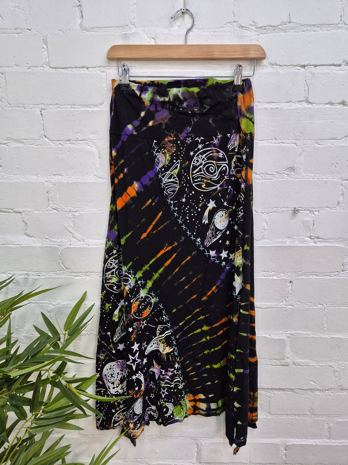 Celestial Tie Dye Midi Skirt