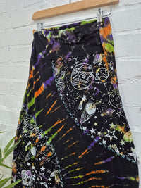 Celestial Tie Dye Midi Skirt