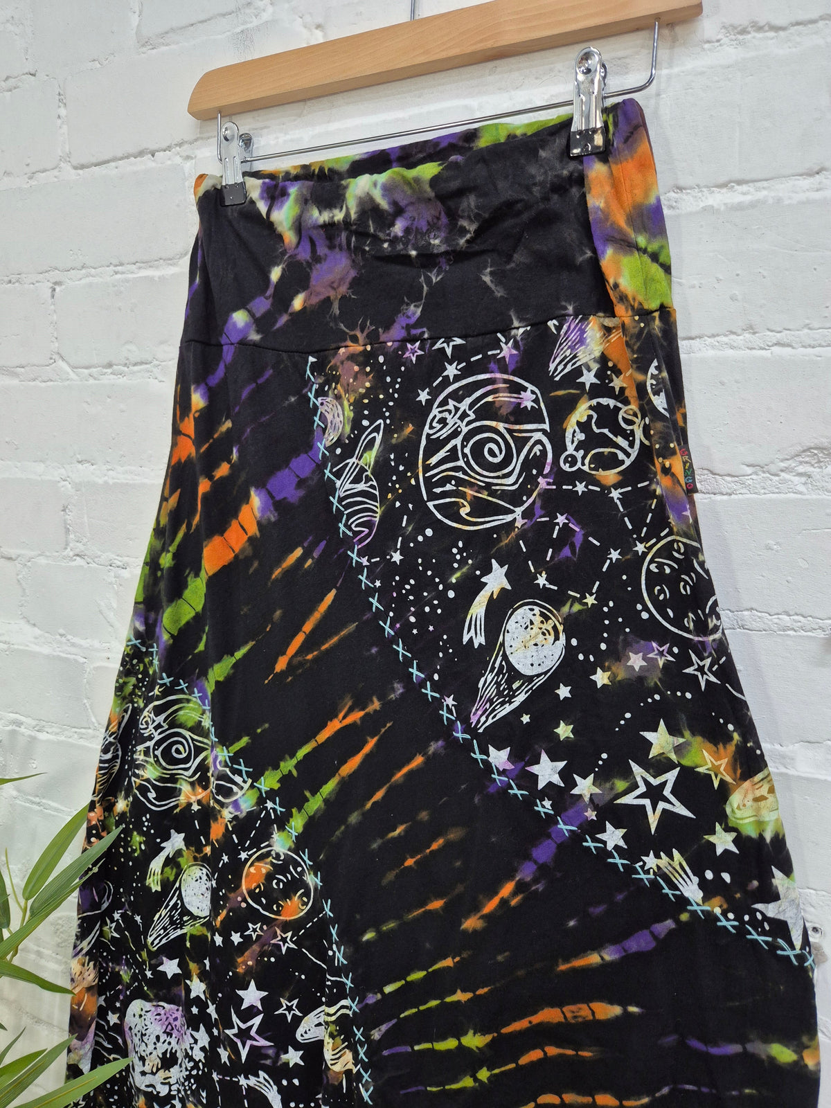 Celestial Tie Dye Midi Skirt