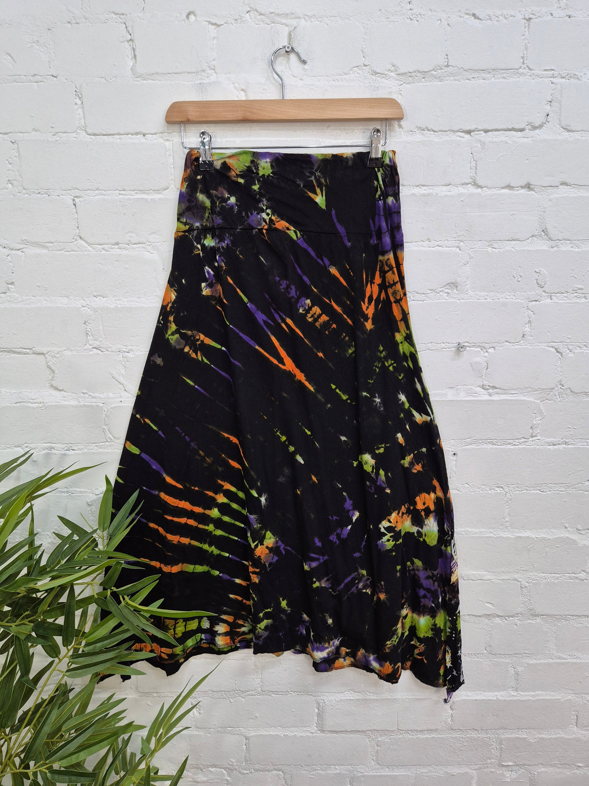 Celestial Tie Dye Midi Skirt