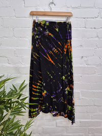 Celestial Tie Dye Midi Skirt