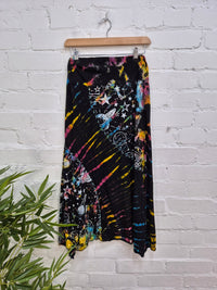 Celestial Tie Dye Midi Skirt