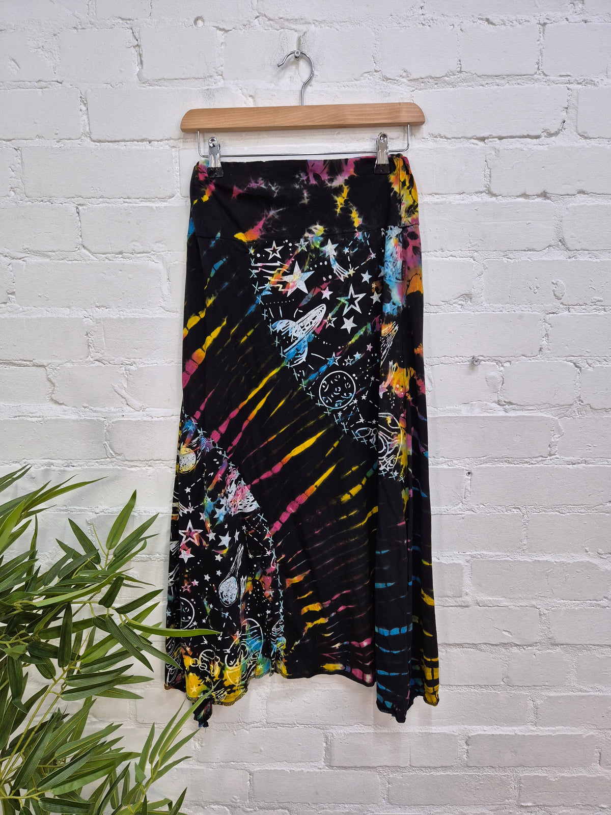 Celestial Tie Dye Midi Skirt