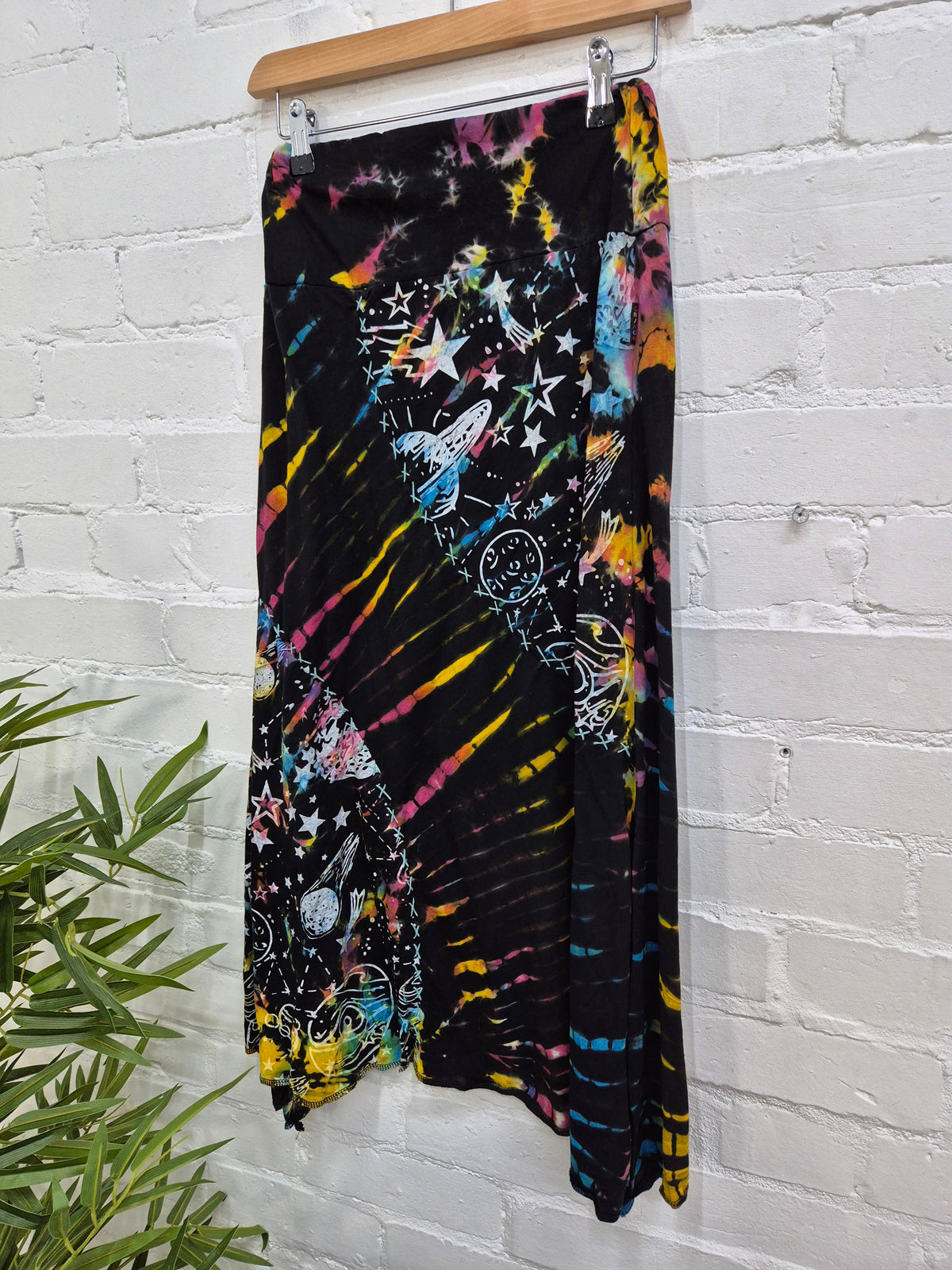 Celestial Tie Dye Midi Skirt