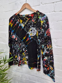 Celestial Tie Dye Long Sleeve T-Shirt