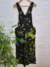 Tie Dye Fleece Lined Dungarees