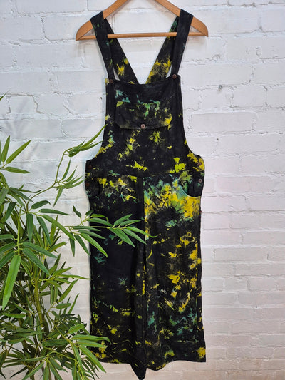Tie Dye Fleece Lined Dungarees