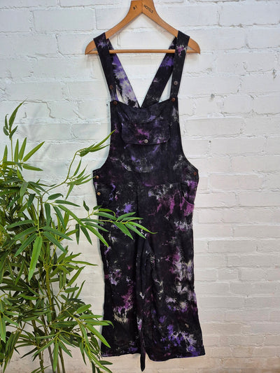 Tie Dye Fleece Lined Dungarees
