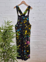 Tie Dye Fleece Lined Dungarees