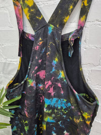 Tie Dye Fleece Lined Dungarees
