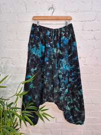 Tie Dye Fleece Lined Afghani Trousers