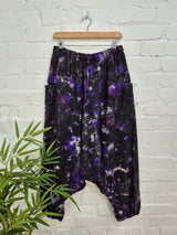 Tie Dye Fleece Lined Afghani Trousers