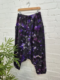 Tie Dye Fleece Lined Afghani Trousers