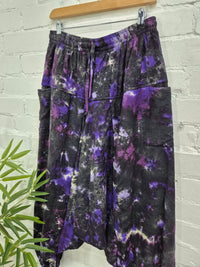 Tie Dye Fleece Lined Afghani Trousers