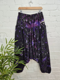 Tie Dye Fleece Lined Afghani Trousers