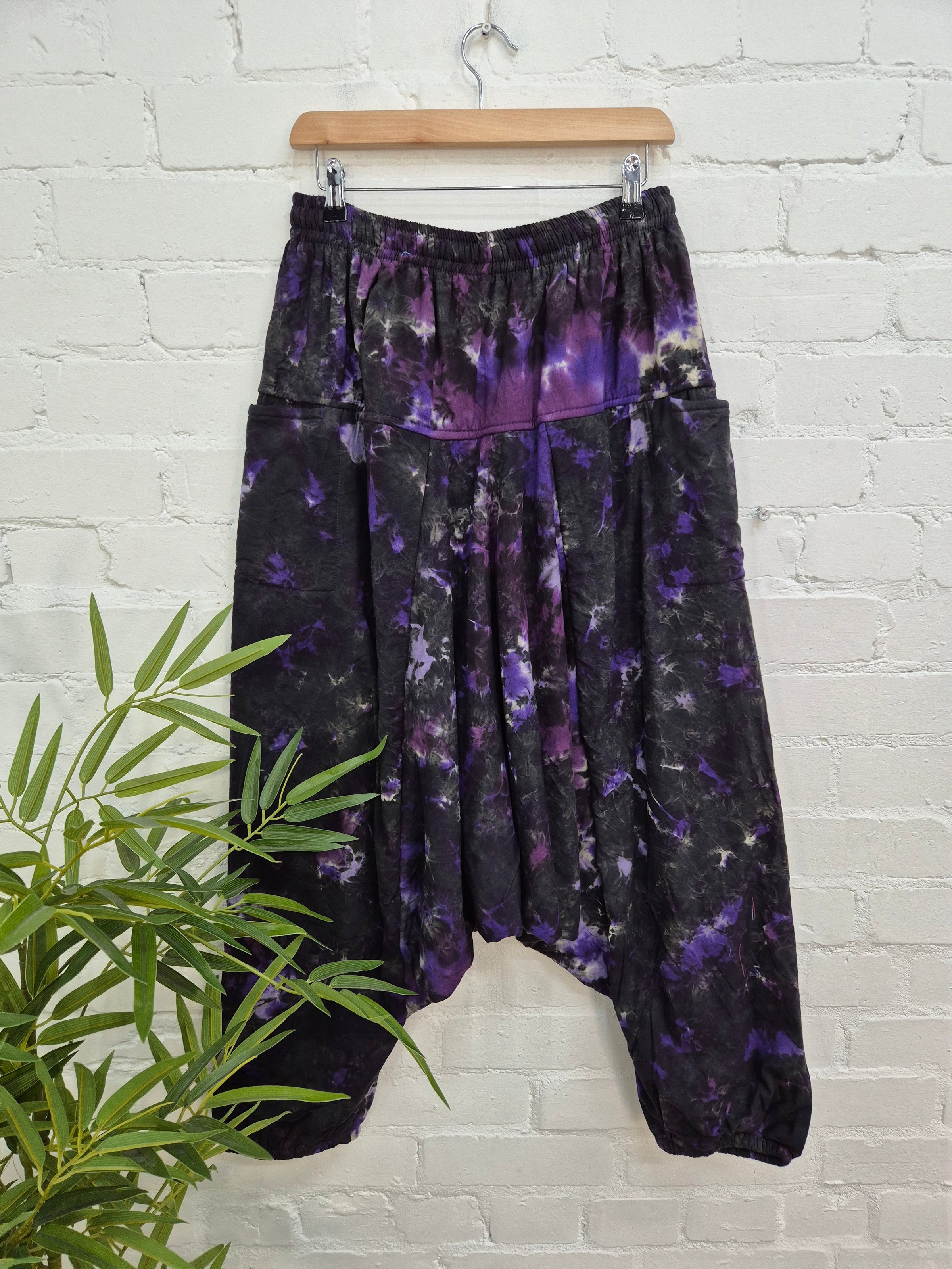 Tie Dye Fleece Lined Afghani Trousers
