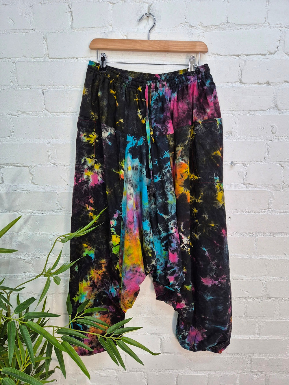 Tie Dye Fleece Lined Afghani Trousers