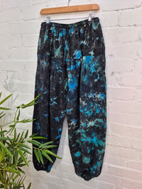 Tie Dye Fleece Lined Harem Trousers