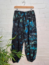 Tie Dye Fleece Lined Harem Trousers