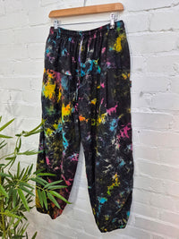 Tie Dye Fleece Lined Harem Trousers
