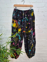 Tie Dye Fleece Lined Harem Trousers