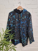 Tie Dye Fleece Lined Hood Top