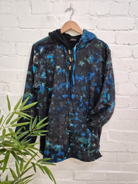 Tie Dye Fleece Lined Hood Top