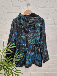 Tie Dye Fleece Lined Hood Top