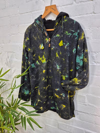 Tie Dye Fleece Lined Hood Top