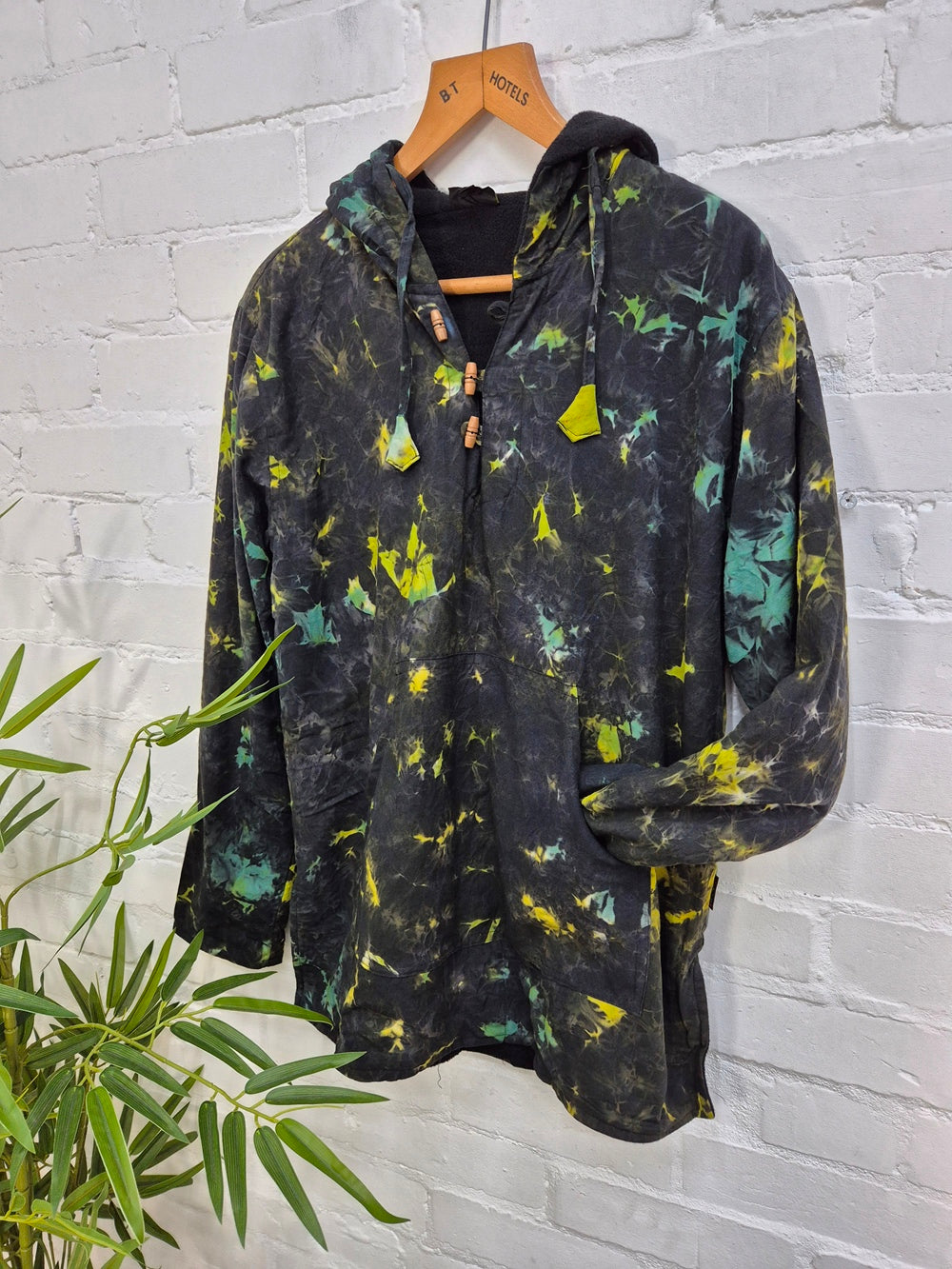 Tie Dye Fleece Lined Hood Top