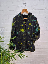 Tie Dye Fleece Lined Hood Top