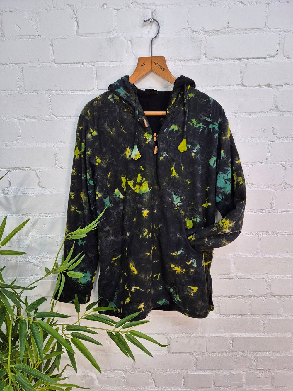 Tie Dye Fleece Lined Hood Top