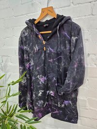 Tie Dye Fleece Lined Hood Top