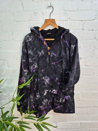 Tie Dye Fleece Lined Hood Top