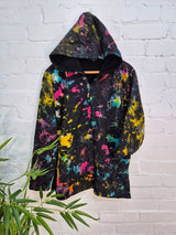 Tie Dye Fleece Lined Hood Top