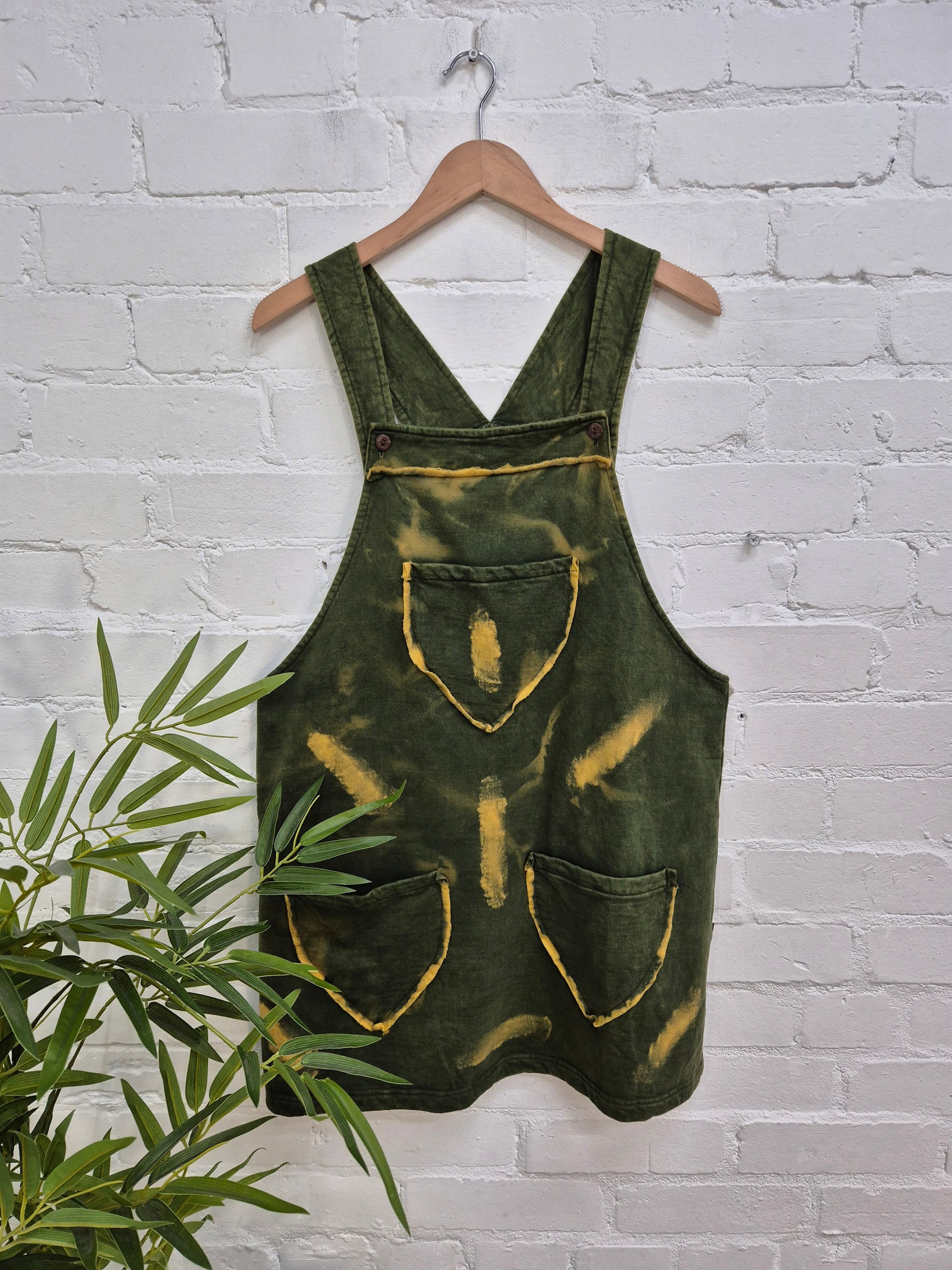 Short Dungaree Dress
