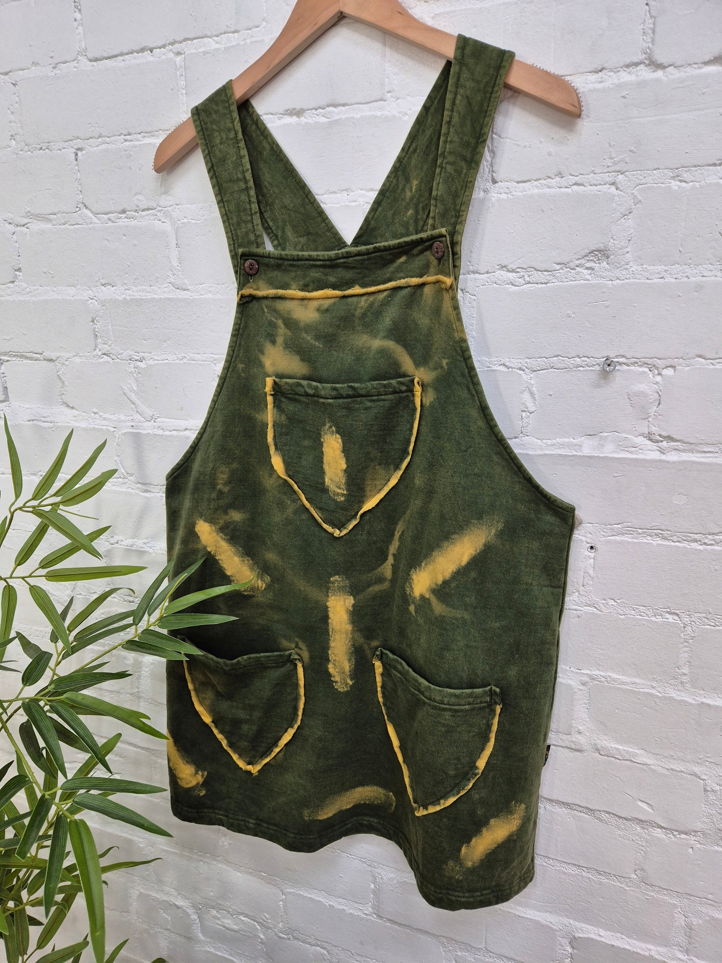 Short Dungaree Dress