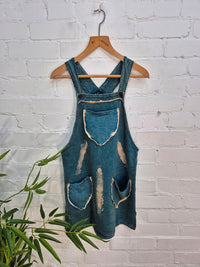 Short Dungaree Dress