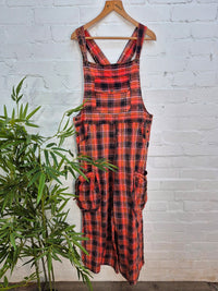 Checkered Dungarees