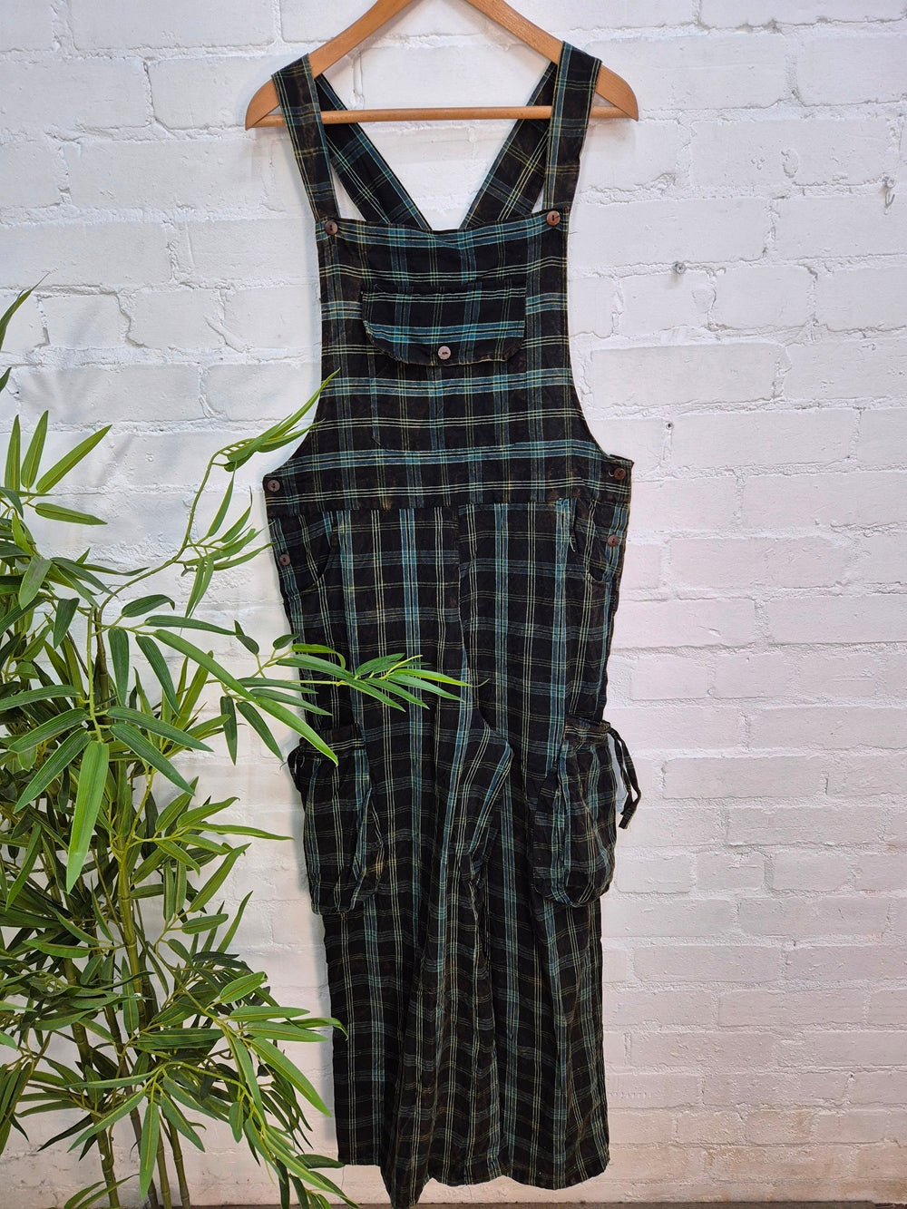 Checkered Dungarees