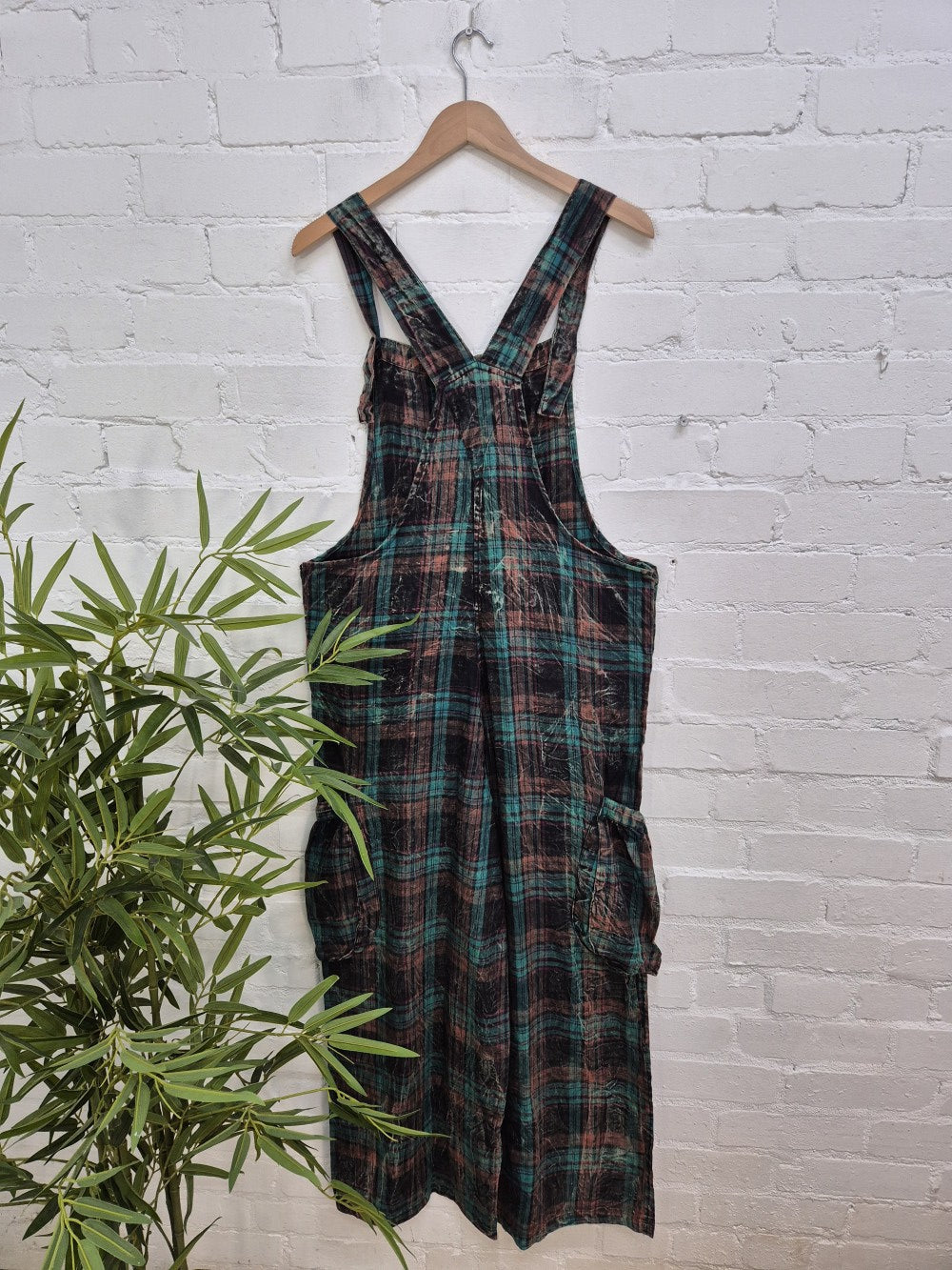 Checkered Dungarees