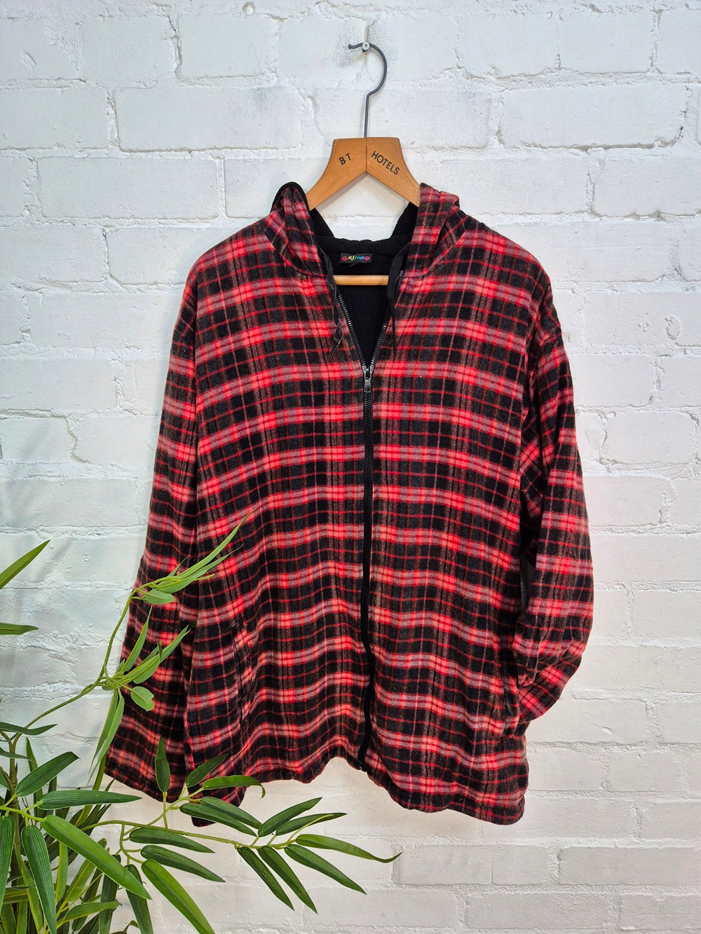 Brushed Cotton Checkered Jacket