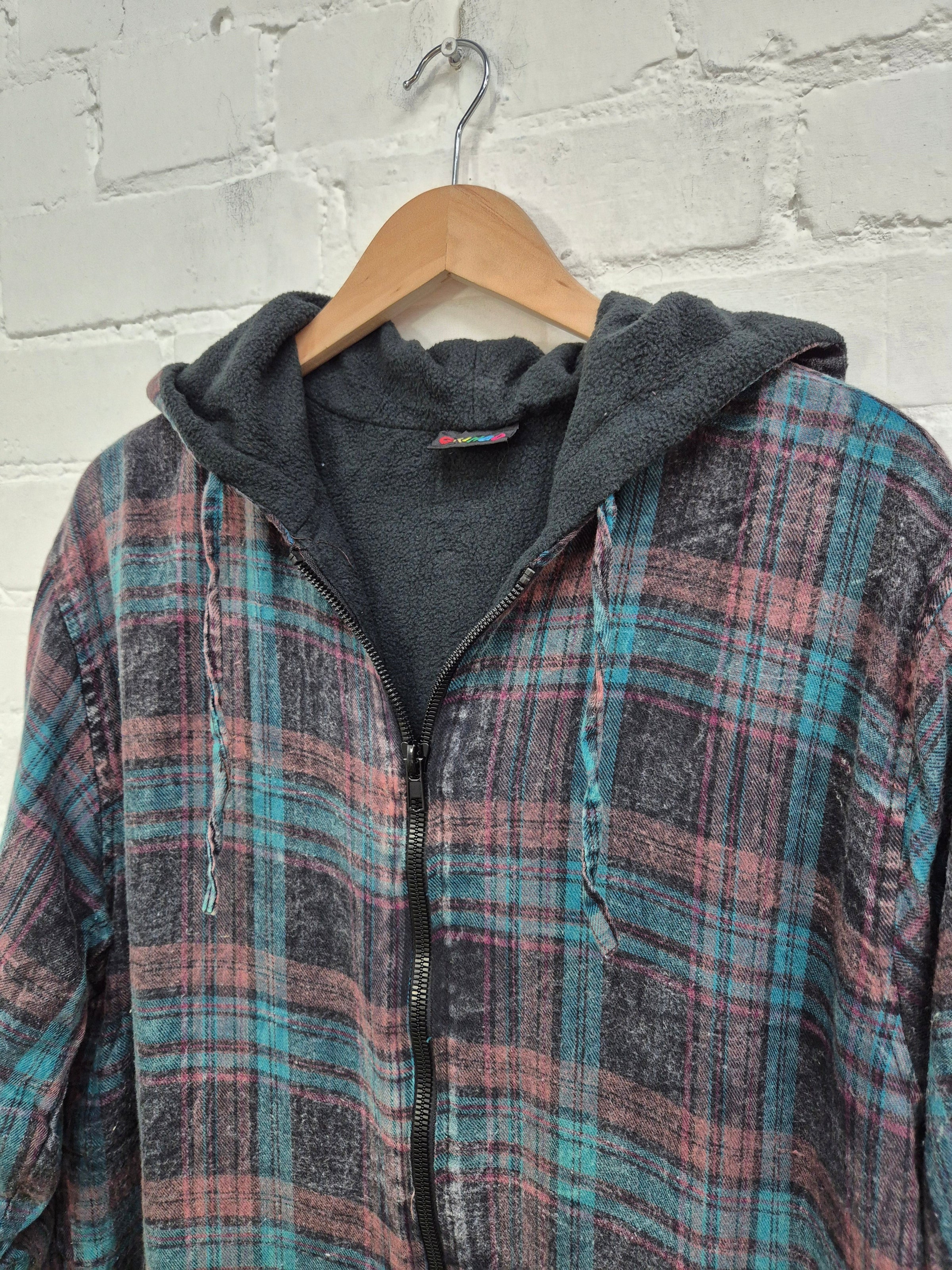 Brushed Cotton Checkered Jacket