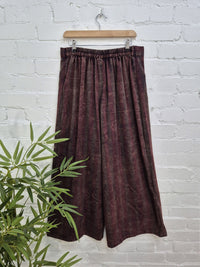 Checkered Wide Leg Trousers